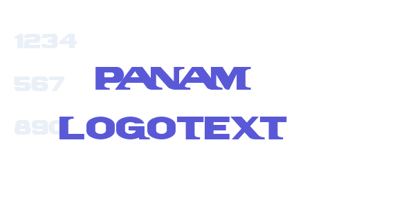 PanAm LogoText font free