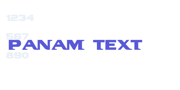 PanAm Text font free