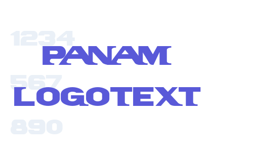 PanAm LogoText Font