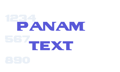 PanAm Text Font