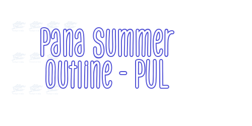 Pana Summer Outline – PUL-font-download