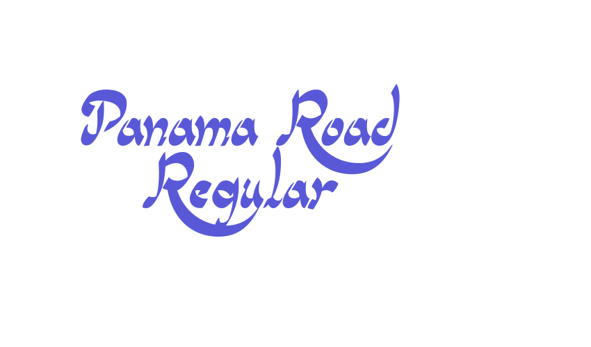 Panama Road Regular Font