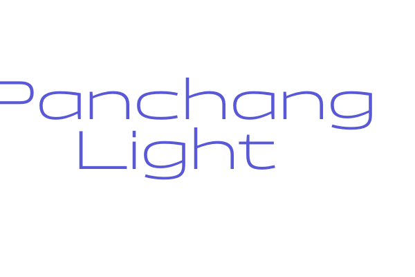 Panchang Light Font