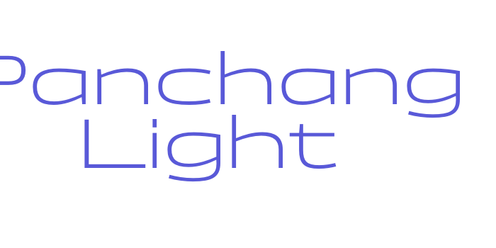 Panchang Light Font