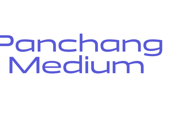 Panchang Medium Font