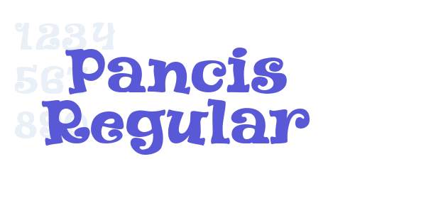 Pancis Regular font