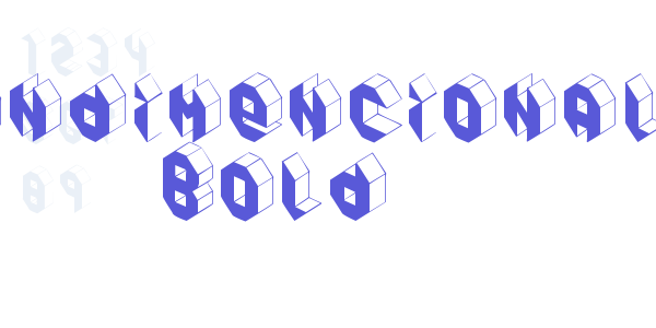 Pandimencional Bold font free