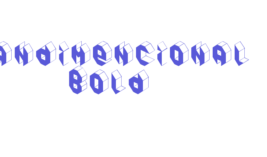 Pandimencional Bold Font Download