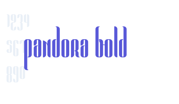 Pandora Bold font free