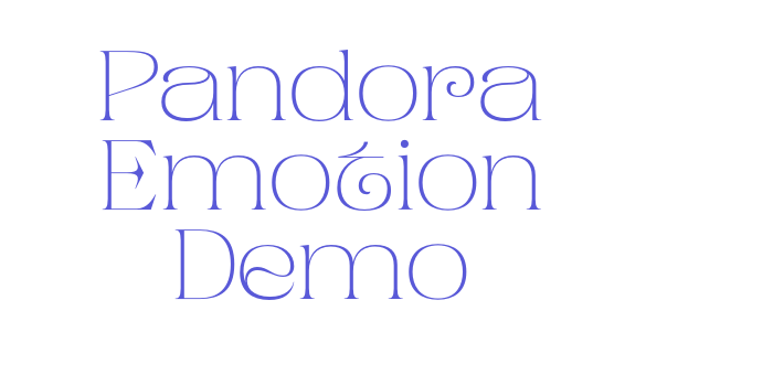 Pandora Emotion Demo Font Download