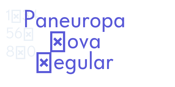 Paneuropa Nova Regular font free