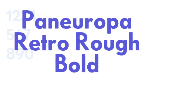 Paneuropa Retro Rough Bold font free