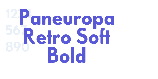 Paneuropa Retro Soft Bold font free