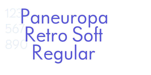 Paneuropa Retro Soft Regular font free