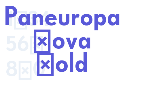 Paneuropa Nova Bold Font Download