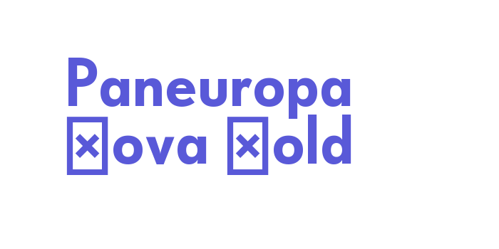 Paneuropa Nova Bold Font Download