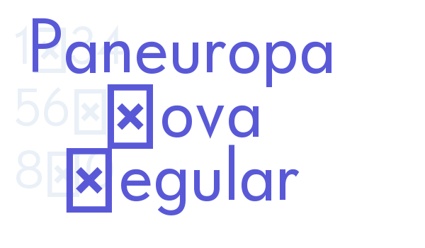 Paneuropa Nova Regular Font