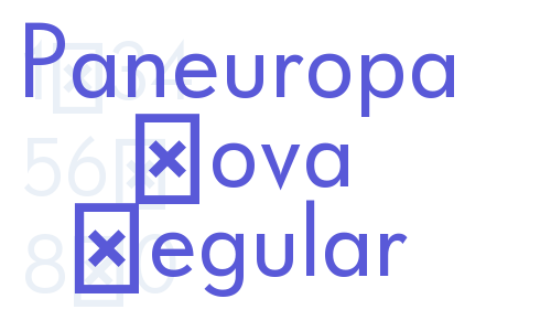 Paneuropa Nova Regular Font Download