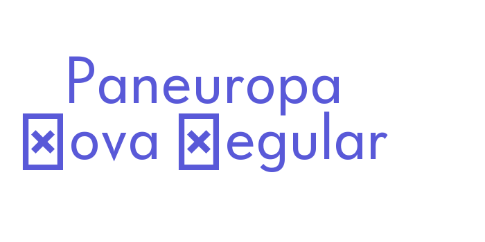 Paneuropa Nova Regular Font Download