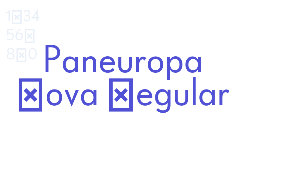 Paneuropa Nova Regular-font-download