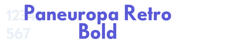 Paneuropa Retro Bold-related font