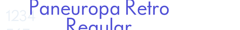 Paneuropa Retro Regular-font