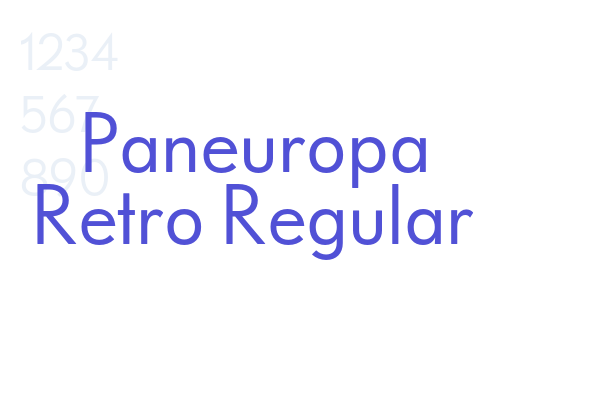 Paneuropa Retro Regular