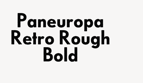 Paneuropa Retro Rough Bold Font