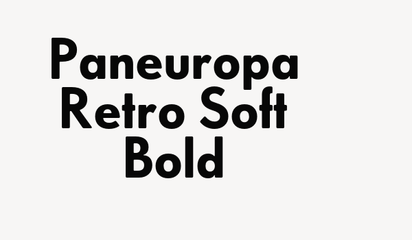 Paneuropa Retro Soft Bold Font