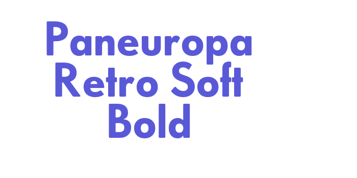 Paneuropa Retro Soft Bold Font Download