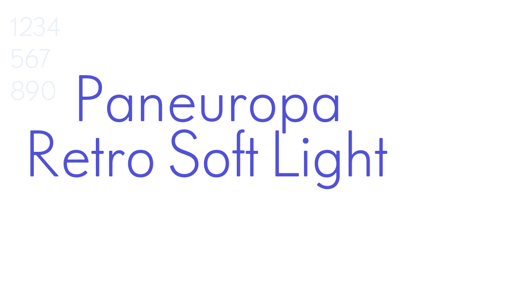 Paneuropa Retro Soft Light-font-download