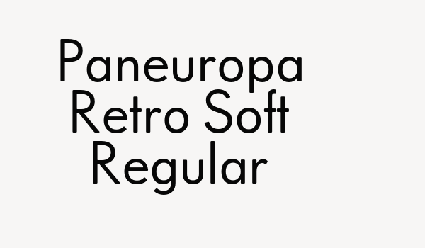 Paneuropa Retro Soft Regular Font