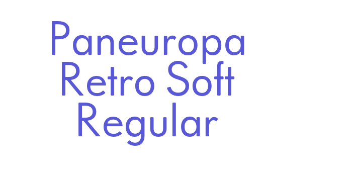 Paneuropa Retro Soft Regular Font Download