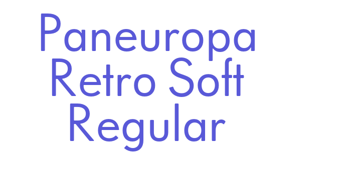 Paneuropa Retro Soft Regular Font