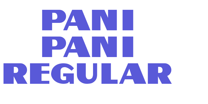 Pani Pani Regular Font