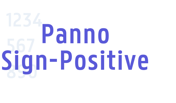 Panno Sign-Positive Font