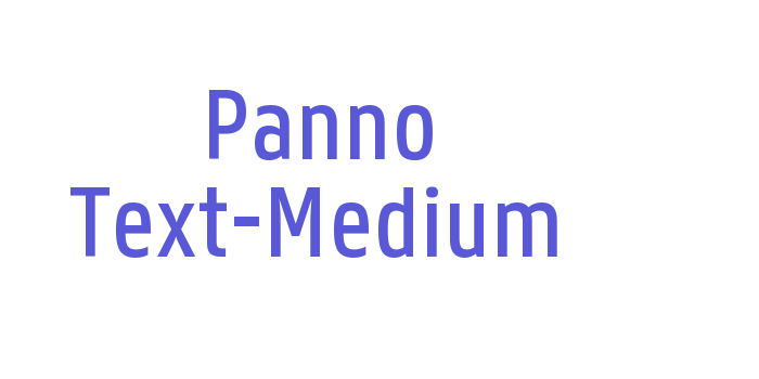 Panno Text-Medium Font