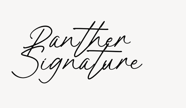 Panther Signature Font