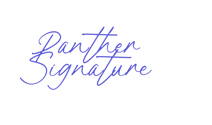 Panther Signature Font Download