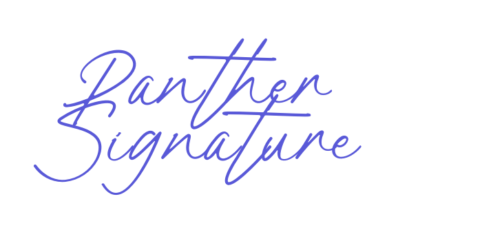 Panther Signature Font Download