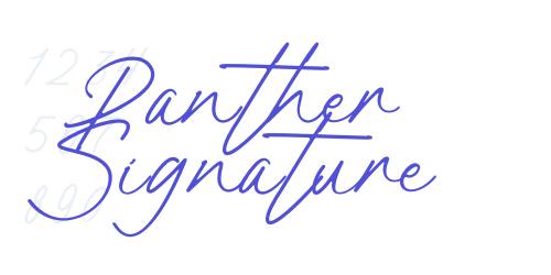 Panther Signature-font-download