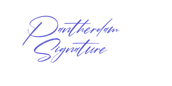 Pantherdam Signature Font Download