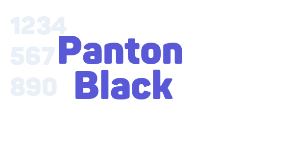 Panton  Black font free