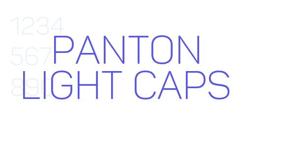 Panton Light Caps font