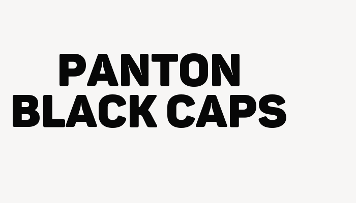 Panton Black Caps font download