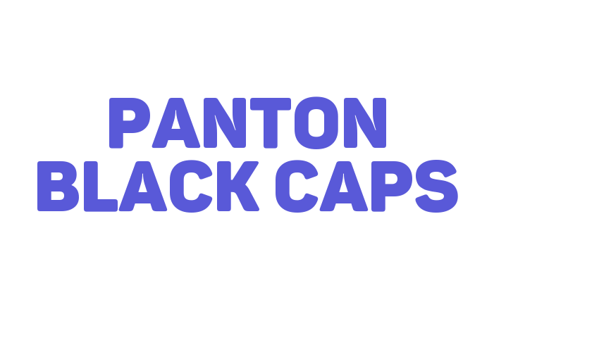 Panton Black Caps Font Download