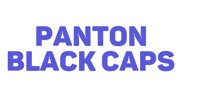 Panton Black Caps Font Download