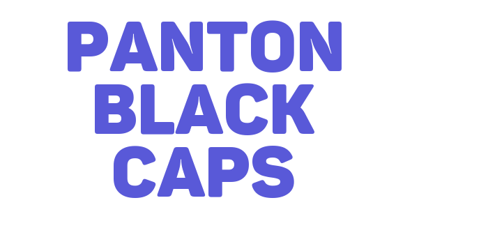 Panton Black Caps Font