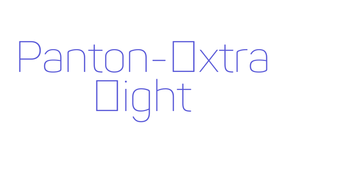 Panton-Extra Light Font Download