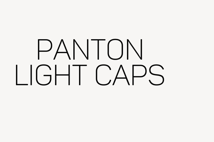 Panton Light Caps font download